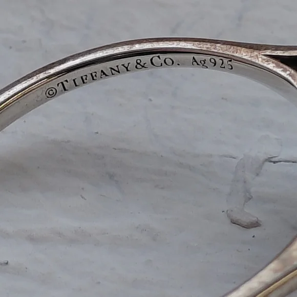 Tiffany Diamond Silver Spinel Black Onyx Ziegfeld Ring - Picture 4 of 10